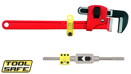 ToolSafe® Press Blocks and Clamps on tools, bars, wrenches. (2)