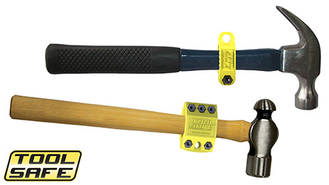 ToolSafe® Press Blocks and Clamps on hammers.